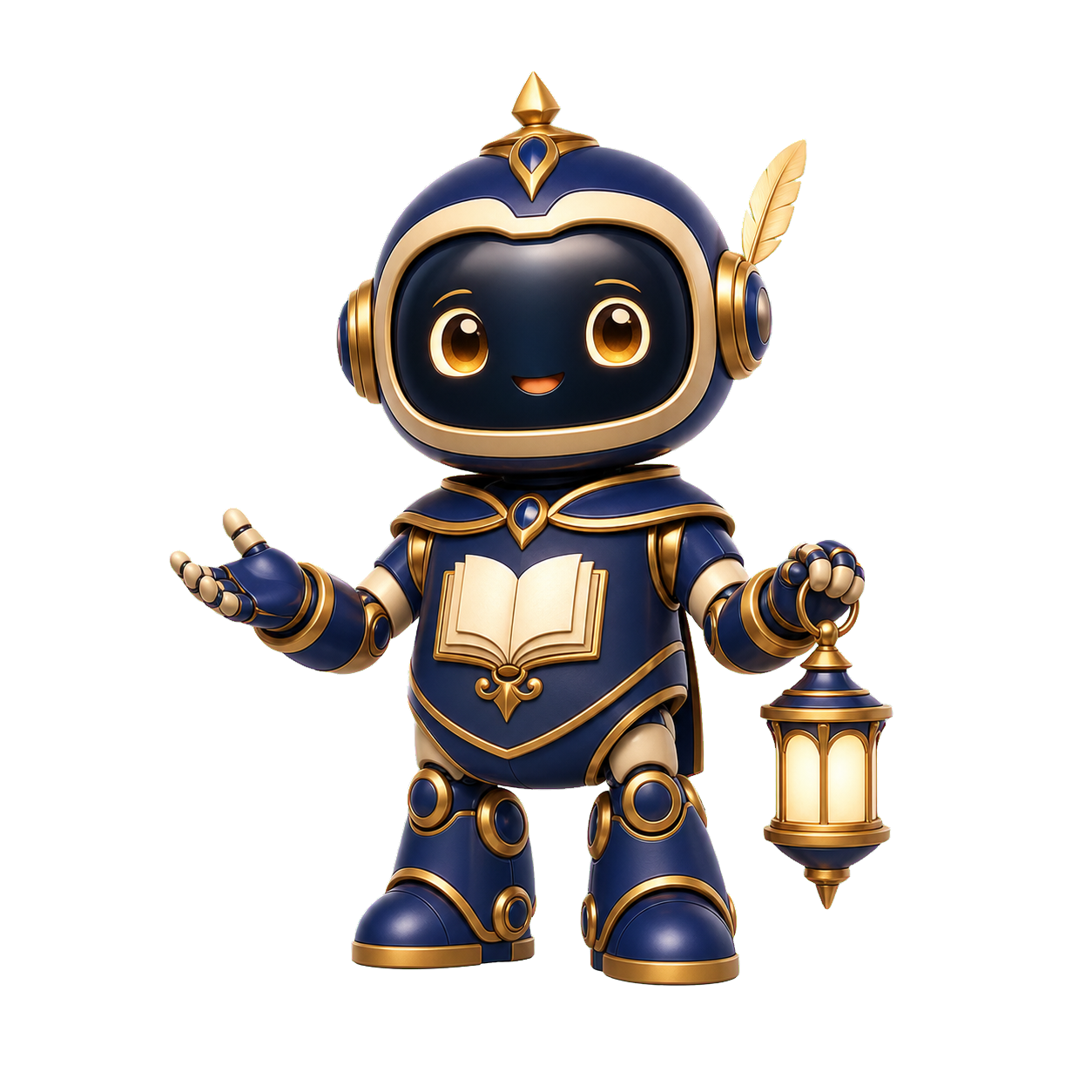 Mascote CABOOK com lanterna